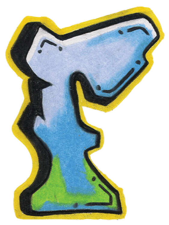 Graffiti Letter F