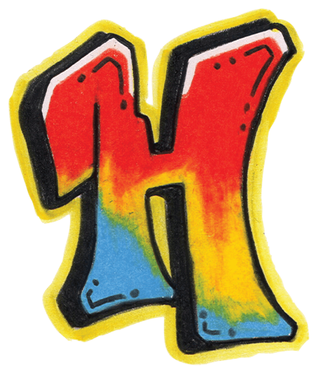 Graffiti Letter H