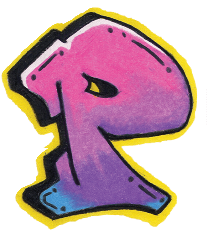Graffiti Letter P