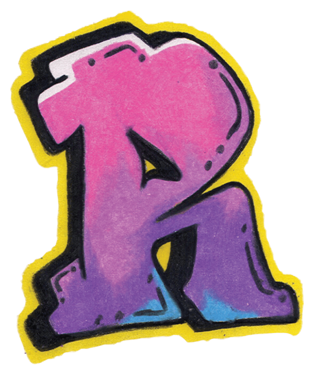 Graffiti Letter R