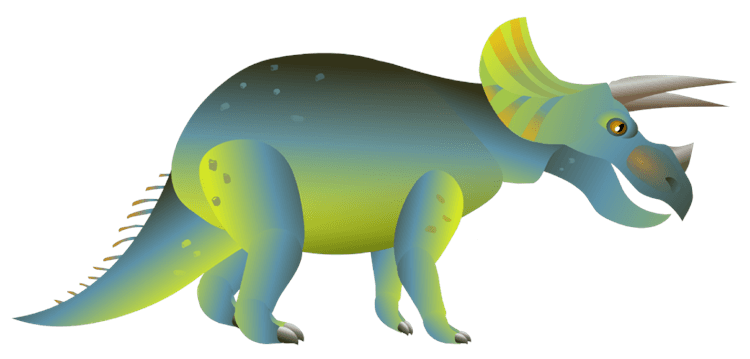 Multicolor Triceratops Dinosaur