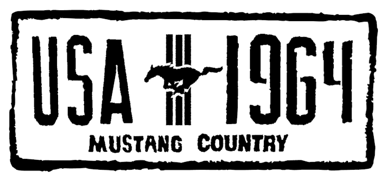 Mustang License Plate