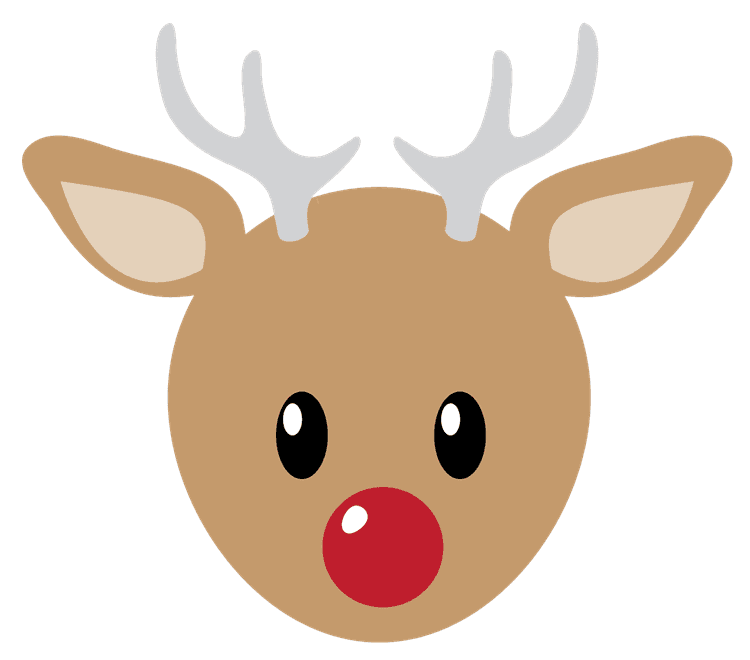 Baby Christmas Rudolph Head