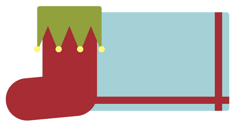 Vintage Christmas Stocking Label