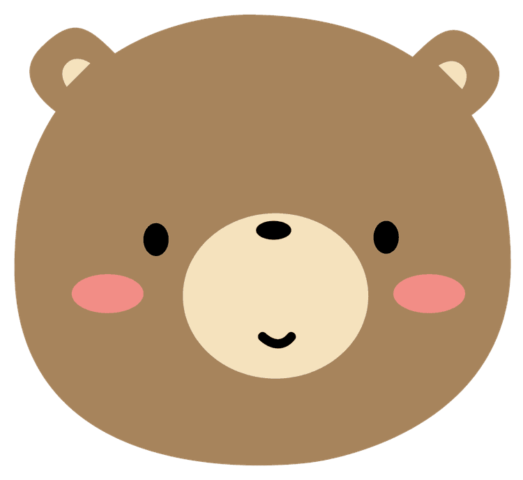 Cute Kawaii Bear Face