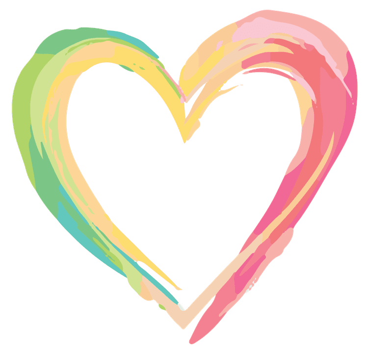 Colorful Rainbow Heart
