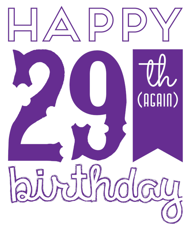 Happy 29th (Again) Birthday