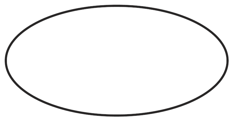Oval Border Thin