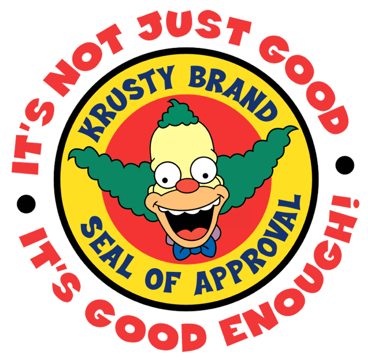 Krusty Seal of approval