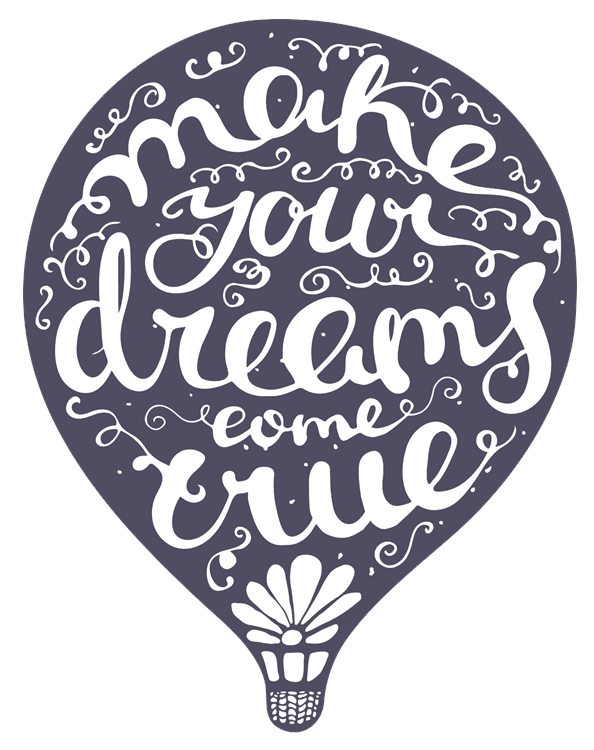 Dreams Hot Air Balloon Motivational Quote