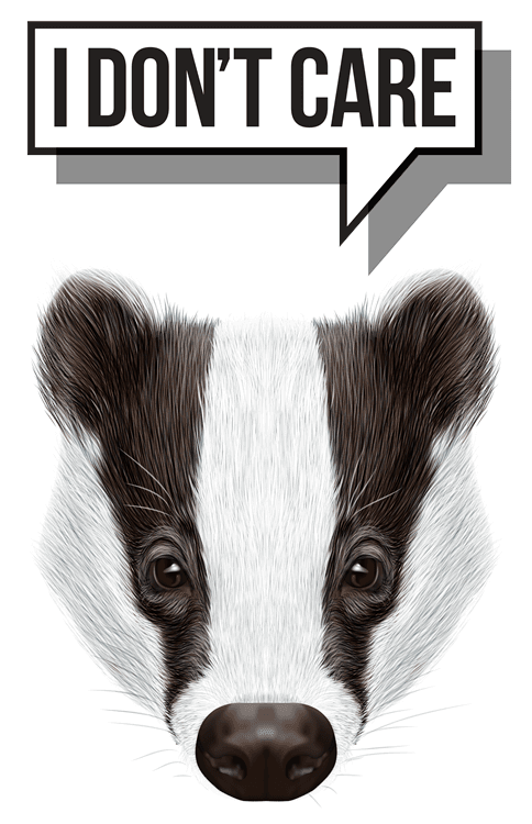 Badger Don't Care Funny