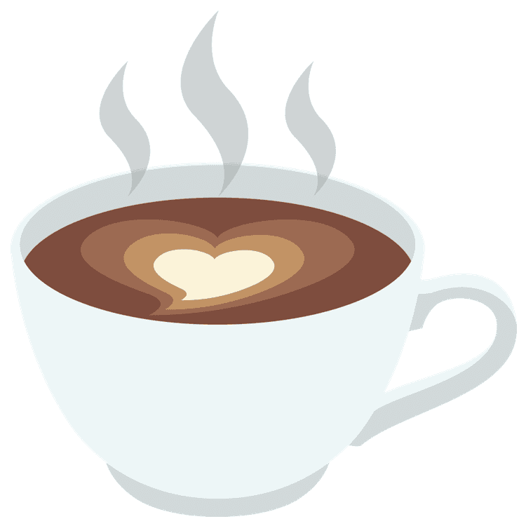 Steaming Love Heart Coffee