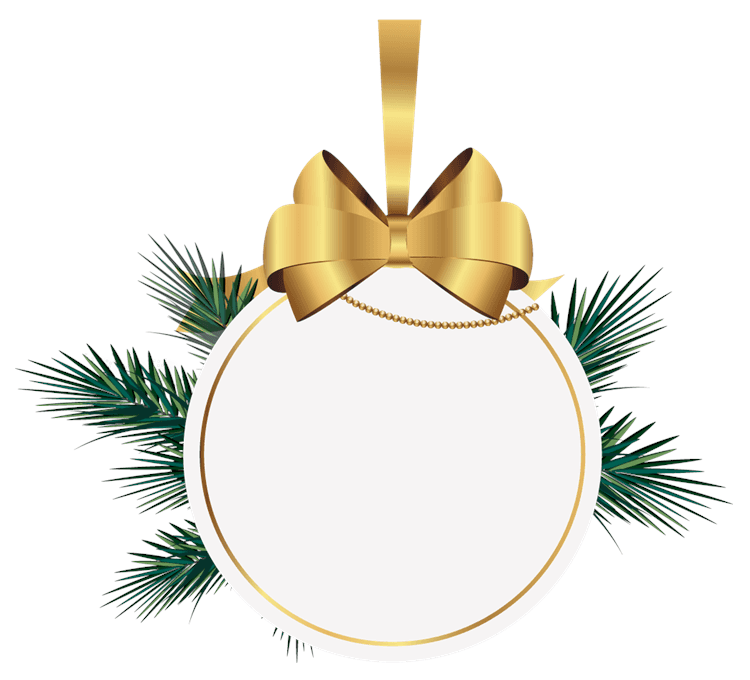 Holiday Christmas Ornament Frame