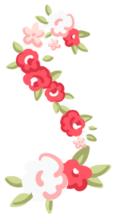 Letter S flower