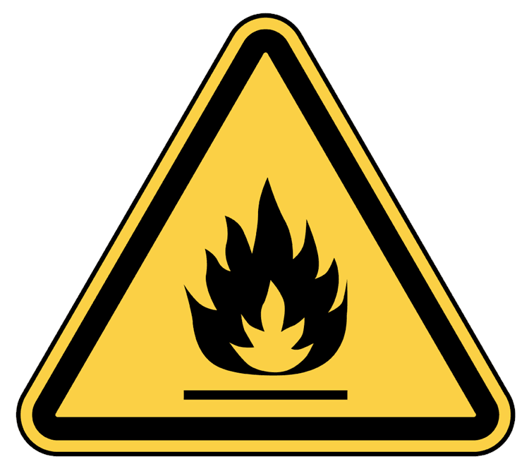 Warning Flammable
