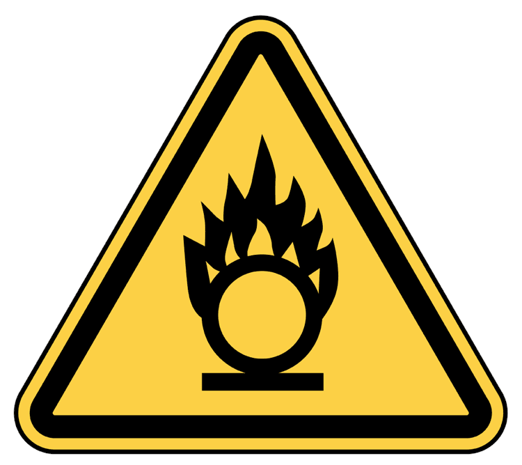 Warning Oxidising Agent