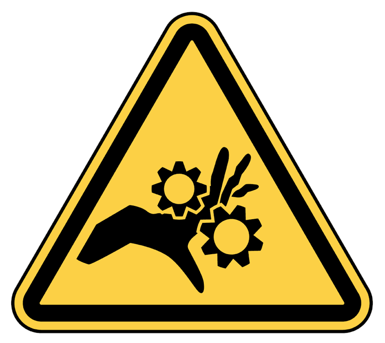 Moving Machinery Crushing Hands