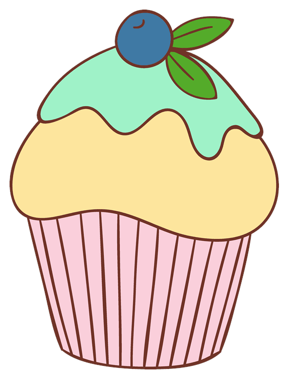 Blueberry Vanilla Cupcake
