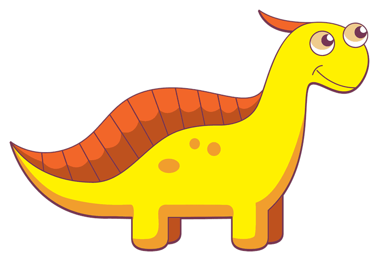 Cute Yellow Dinosaur
