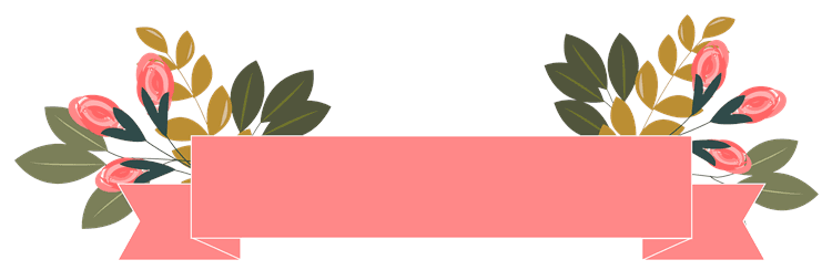 Pink Floral Banner