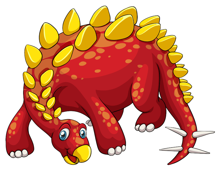 Stegosaurus Red Dinosaur