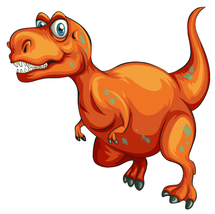 T-Rex Orange Dinosaur