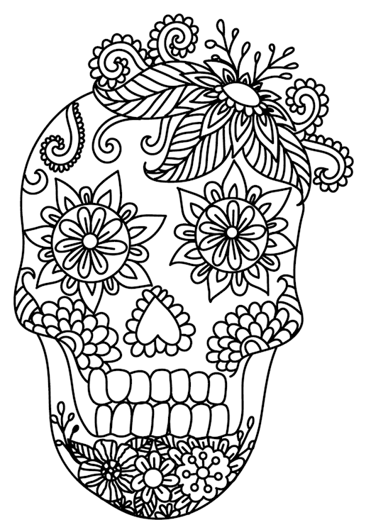 Ink Line Sugar Skull 2