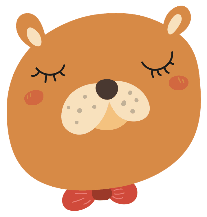 Bowtie Teddy Bear Head