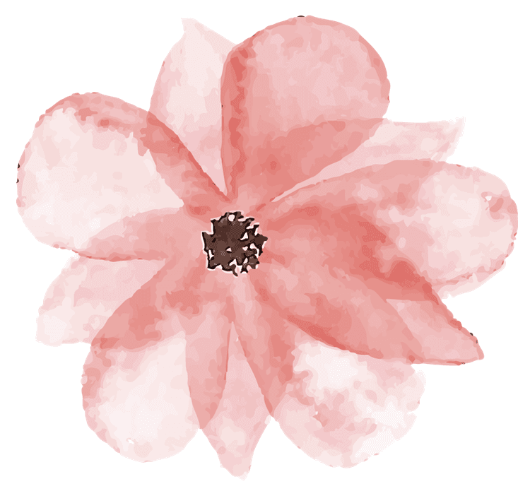 Watercolor Pink Flower