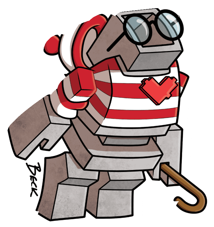 Cute Beck Waldo Heart Robot 
