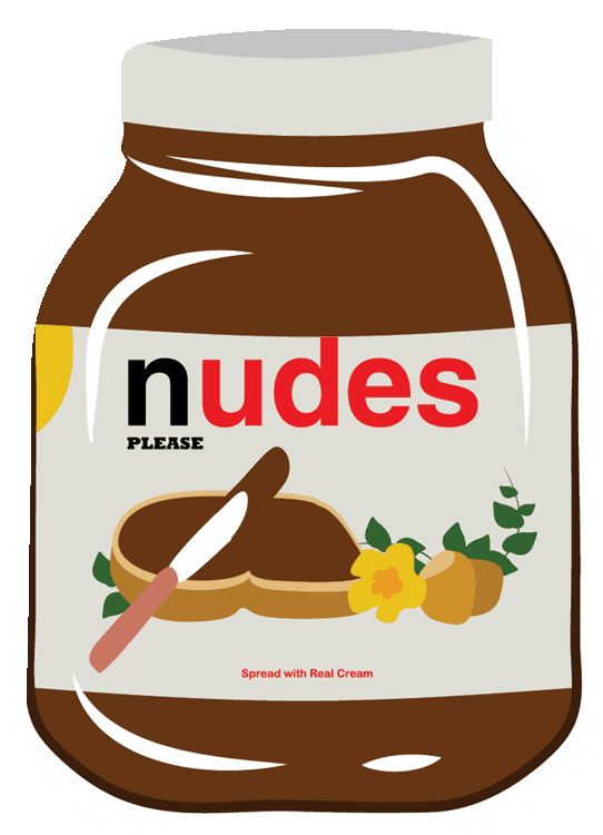 Funny Nutella Spread Nudes