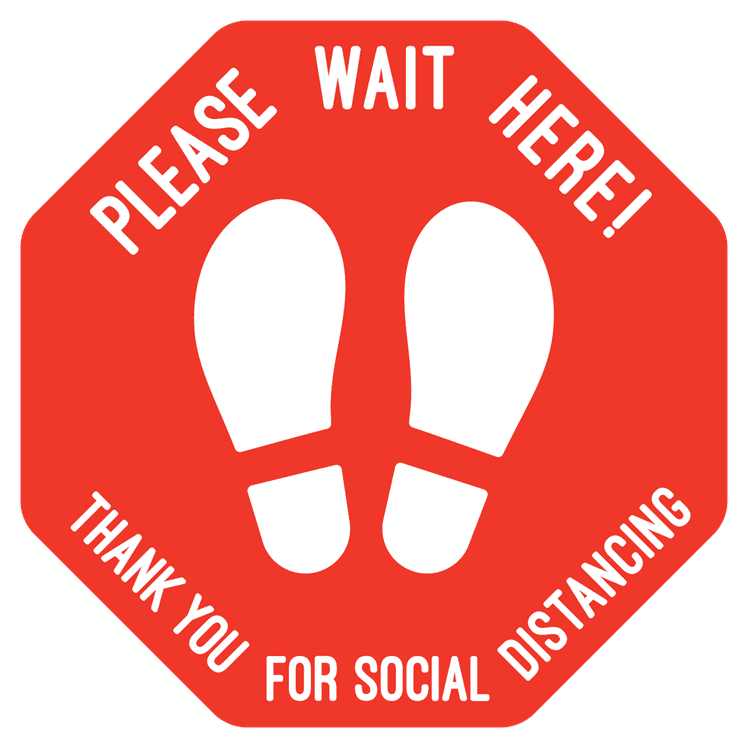 Social Distancing Floor Decal