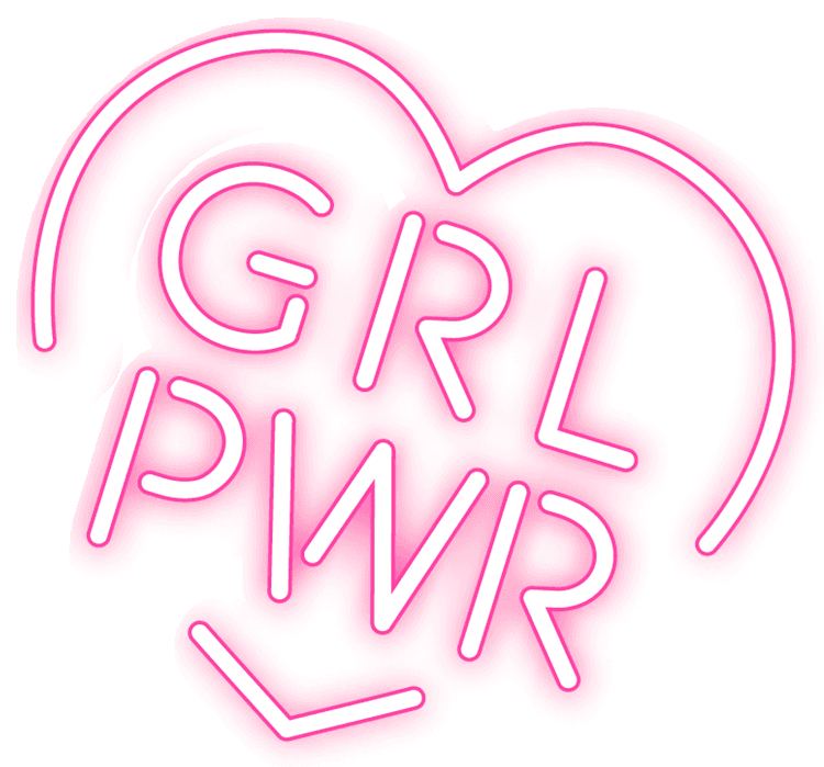 Girl Power Neon Heart