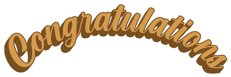 Congratulations Script