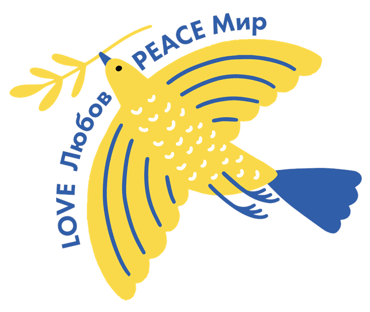 Ukraine Love & Peace Dove