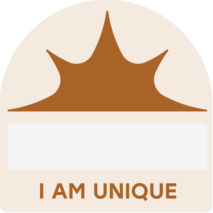 I Am Unique Label