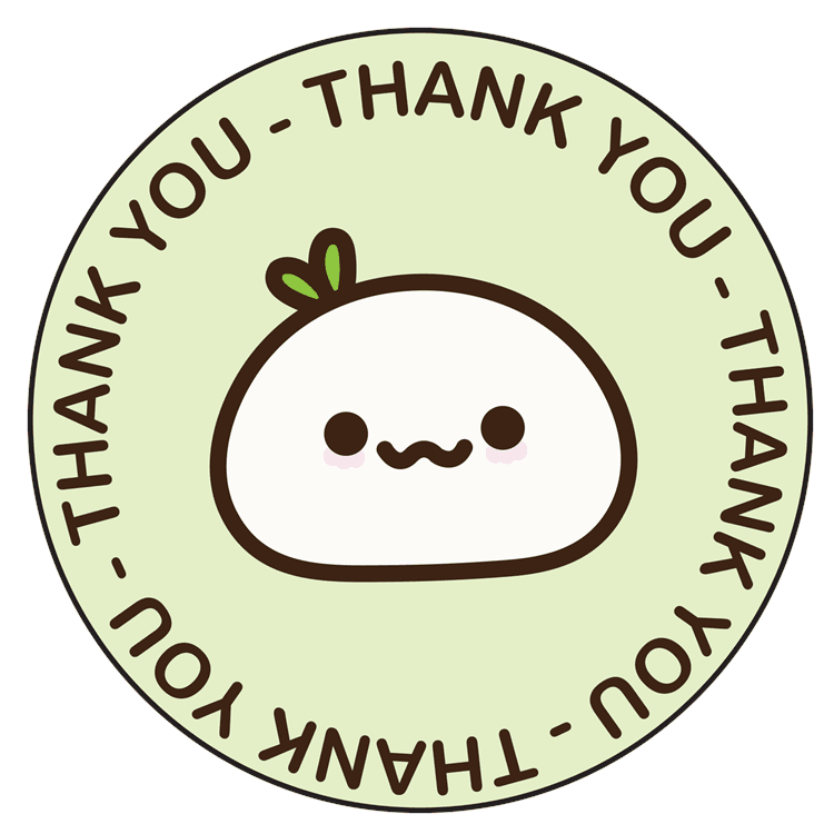 Thank You Mochi Wording