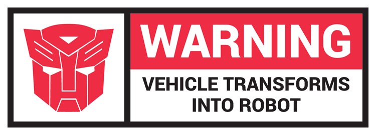 Transformers Car Warning