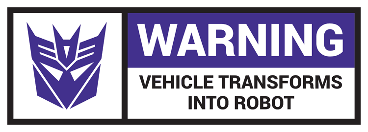 Decepticon Car Warning