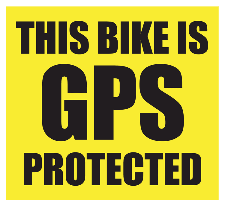 GPS This Bike Is Protected