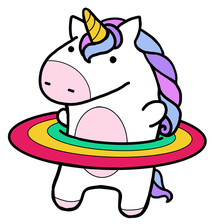 Unicorn Rainbow Hoola Hoop