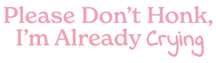 Please Do not Honk, I am Already Crying