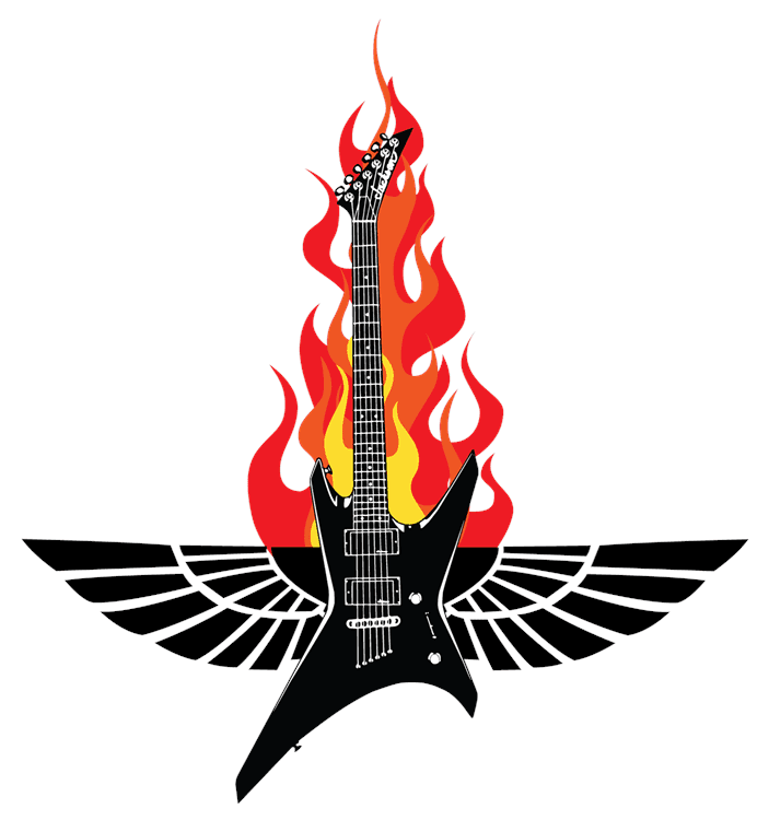 Rock Guitar Angel Wings