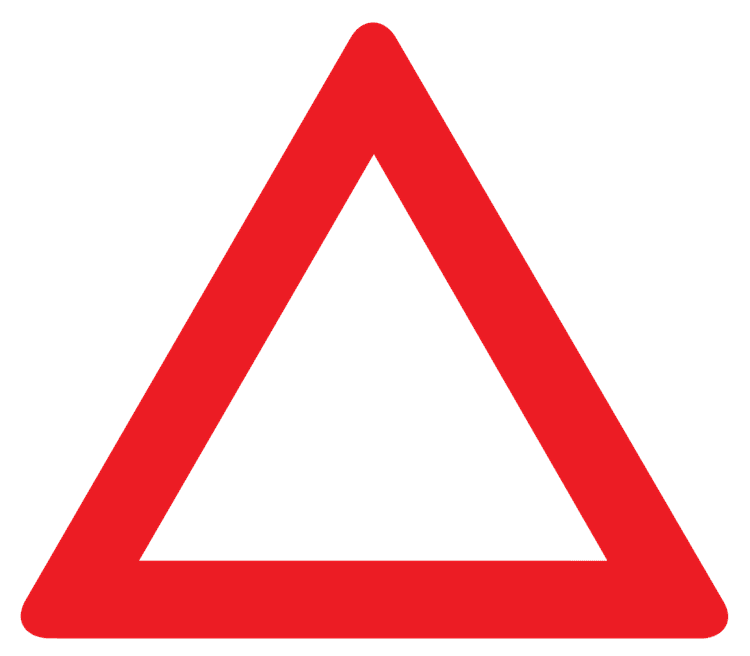 traingleblankroadsign
