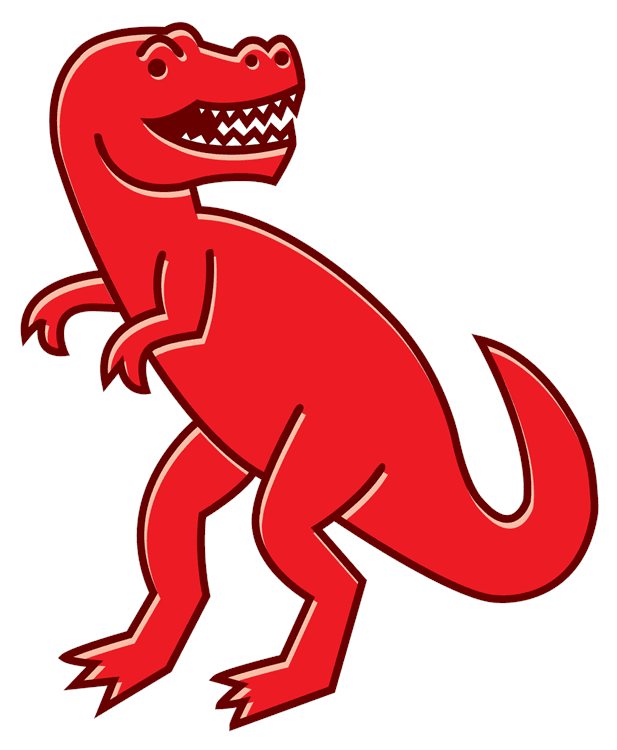 Red T-Rex Dinosaur