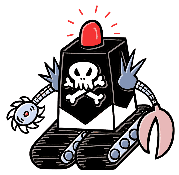 Killbot Skull and Crossbones
