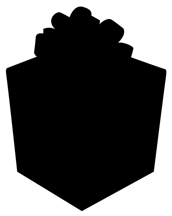 Christmas Gift Silhouette
