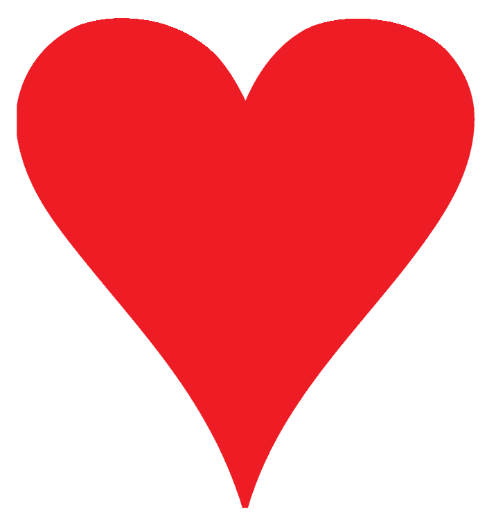 Red Love Heart Shape