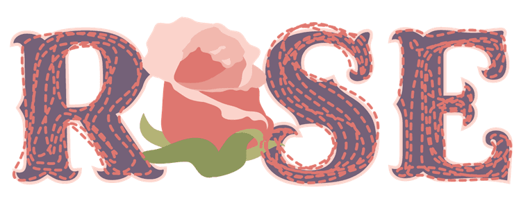 Rose Flower Lettering