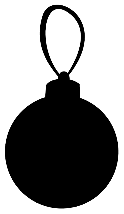 Christmas Ornament Silhouette